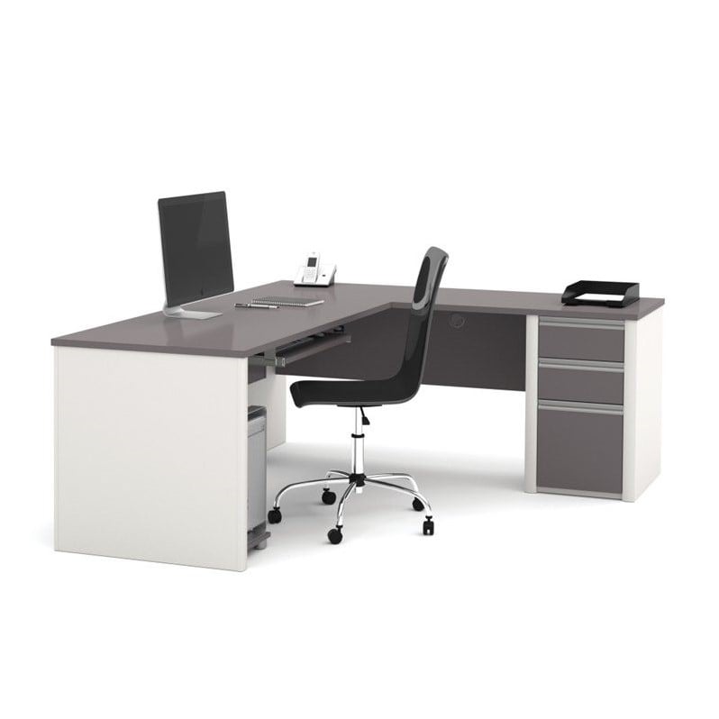 Atlin Designs L-Shaped Desk in Sandstone