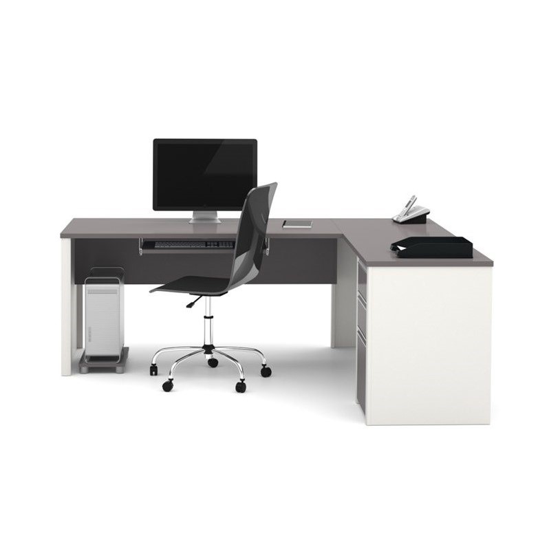 Atlin Designs L-Shaped Desk in Sandstone