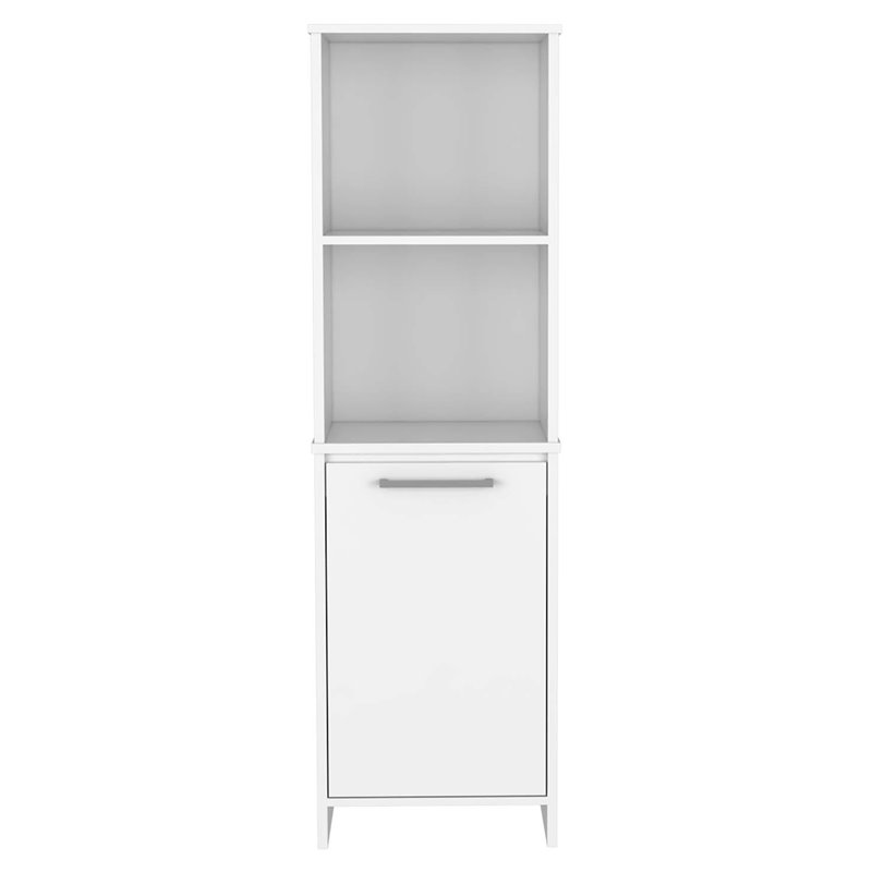 Atlin Designs Modern Wood Pantry Cabinet for Kitchen Room in White