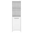 Atlin Designs Modern Wood Pantry Cabinet for Kitchen Room in White