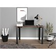 Atlin Designs Modern Wood Office Desk with Four Steel Legs in Mahogany