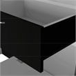 Atlin Designs Modern Wood Armoire with Two Cabinets in Black
