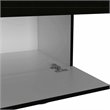 Atlin Designs Modern Wood Armoire with Two Cabinets in Black