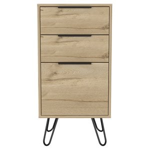 atlin designs modern metal dresser with 3-drawer & 4-leg