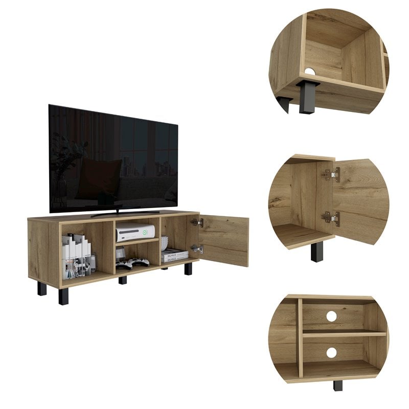 Atlin Designs Modern Wood TV Stand for TVs up to 45