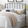 Atlin Designs Modern Metal King Spindle Headboard in Powder-Coated Black