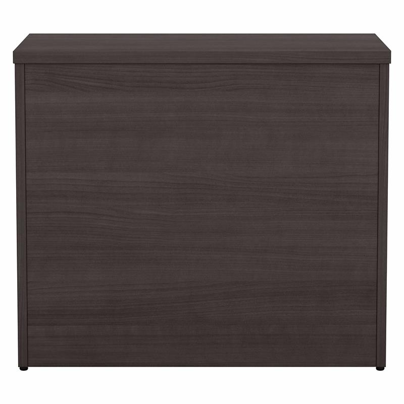 Atlin Designs Modern Office Storage Cabinet with Drawers in Storm Gray