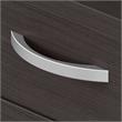 Atlin Designs Modern Office Storage Cabinet with Drawers in Storm Gray