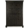 Atlin Designs Traditional Wood Peppercorn Door Chest in Mahogany
