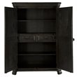 Atlin Designs Traditional Wood Peppercorn Door Chest in Mahogany