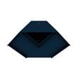 Atlin Designs Contemporary Wood Corner Wardrobe Closet in Midnight Blue