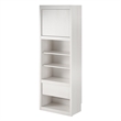Atlin Designs Murphy Wall Bed Side Cabinet with Pullout Nightstand Ivory Oak
