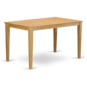 atlin designs rectangular solid wood dining table in oak