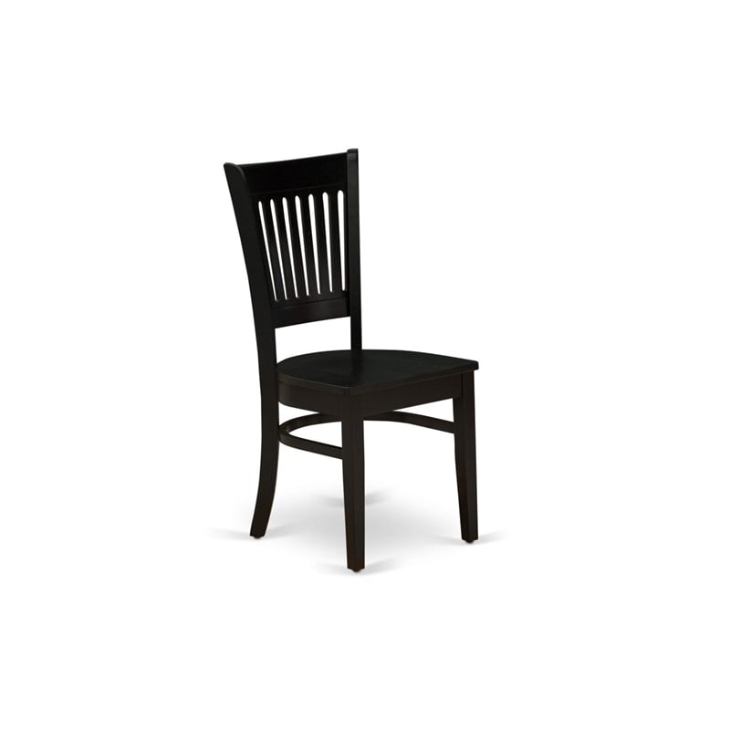 Atlin Designs Antique 3-piece Dining Set with Slatted Chair in Black