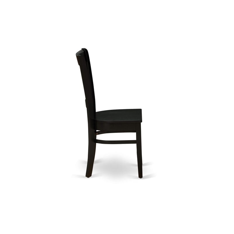Atlin Designs Antique 3-piece Dining Set with Slatted Chair in Black