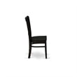 Atlin Designs Antique 3-piece Dining Set with Slatted Chair in Black