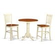 Atlin Designs 3-piece Wood Dining Set in Buttermilk and Cherry
