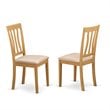 Atlin Designs 3-piece Wood Dining Set with Linen Seat in Oak