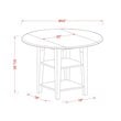 Atlin Designs 3-piece Dining Set with Wood Chairs in Black