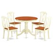 Atlin Designs Antique 5-piece Wood Table and Dining Chairs in Cherry