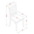 Atlin Designs 5-piece Wood Dining Room Set in Black/Cherry