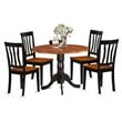 Atlin Designs 5-piece Wood Dining Room Set in Black/Cherry