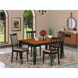 Atlin Designs 5-piece Wood Dinette Set in Black/Cherry