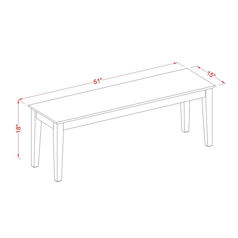 Atlin Designs 6-piece Wood Dining Table Set with Bench in Oak