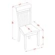 Atlin Designs 6-piece Wood Dinette Set in Cappuccino