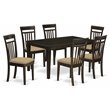 Atlin Designs 7-piece Wood Table and Dining Chairs in Cappuccino