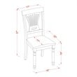 Atlin Designs 7-piece Dining Set with Linen Seat in Saddle Brown