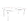 Atlin Designs 7-piece Wood Dining Table and Chairs in Linen White