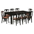 Atlin Designs 9-piece Wood Dining Table and Chairs in Black