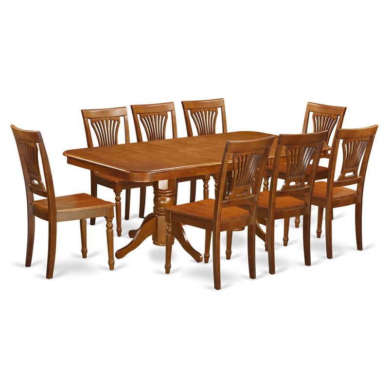 Atlin Designs Wood Saddle Brown Dining Table Rectangular 78