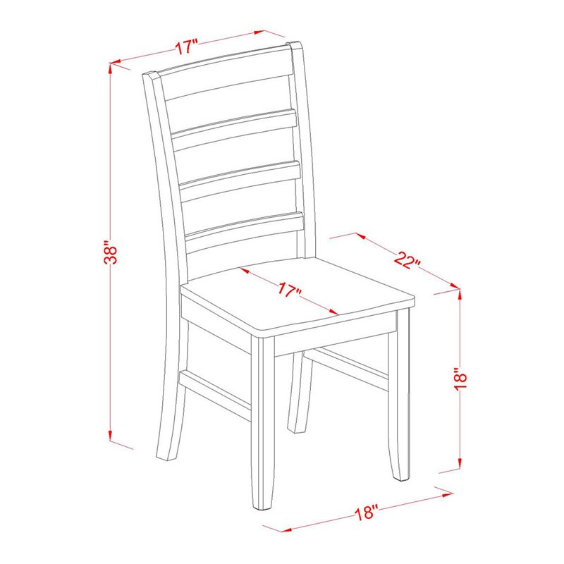 Atlin Designs 9-piece Dining Set with Wood Seat in Black/Cherry