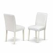 Atlin Designs 5-piece Wood and Faux Leather Dining Set in White