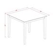 Atlin Designs 5-piece Wood Dining Set in Linen White/Baby Blue