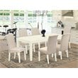 Atlin Designs 7-piece Wood Dinette Set in Linen White/Cream