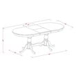 Atlin Designs 5-piece Wood Dining Table Set in Saddle Brown
