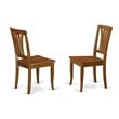 Atlin Designs 5-piece Wood Dining Table Set in Saddle Brown