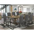 Atlin Designs 9-piece Wood Dining Set in Brown/Dark Gotham Gray