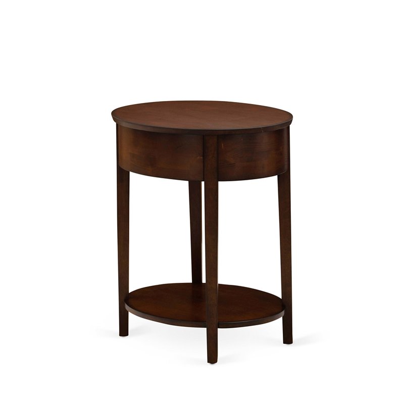 Atlin Designs Wood Nightstand in Antique Mahogany