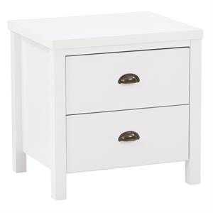 atlin designs engineered wood night stand in white