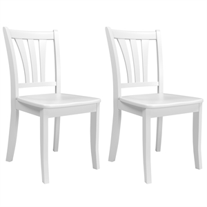 atlin designs dining chair in white wood (set of 2)