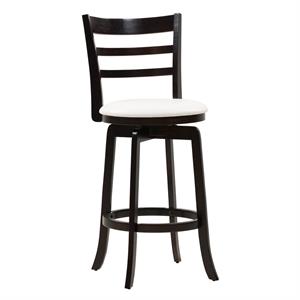 atlin designs bar height wood barstool in stained espresso