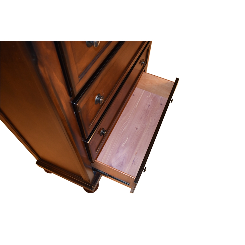 Atlin Designs Transitional Wood Dresser with 7 Drawes in Dark Walnut