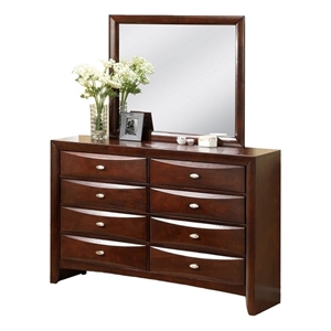 atlin designs modern 8 drawer dresser made with wood in cherry