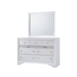 Atlin Designs 5-Piece Traditional Wood Bedroom Set with Dresser in White