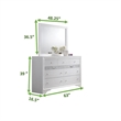 Atlin Designs 5-Piece Traditional Wood Bedroom Set with Dresser in White