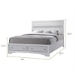 Atlin Designs 5-Piece Traditional Wood Bedroom Set with Dresser in White
